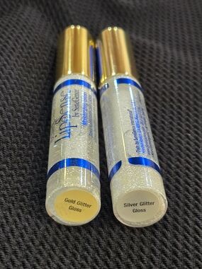 Lipsense Glitter Lip Gloss - Gold & Silver